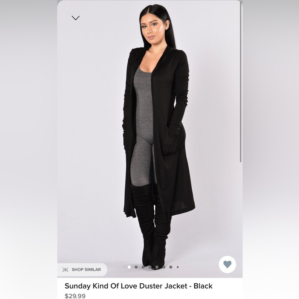 Fashion nova size medium duster hoodie